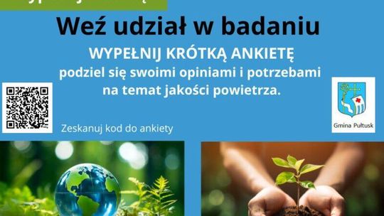 Ankieta – badanie potrzeb edukacyjnych, w ramach projektu „Mazowsze bez smogu”
