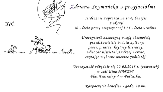 Benefis Adriany Szymańskiej