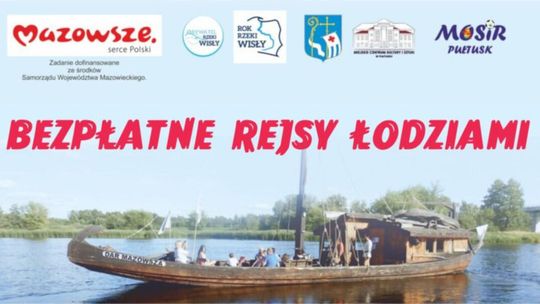 BEZPŁATNE REJSY ŁODZIAMI – ZAPRASZAMY DO ZAPISÓW!