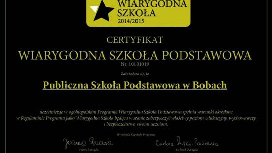 Boby wiarygodną szkołą!