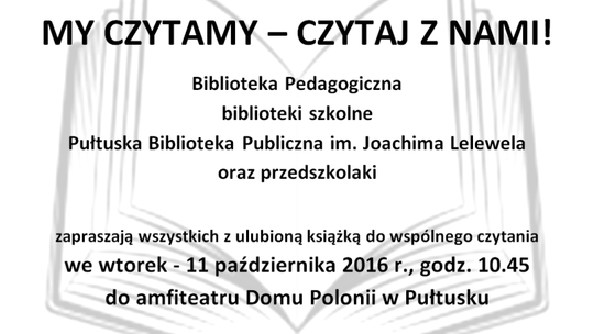 Czytaj z Biblioteką Pedagogiczną i przedszkolakami!