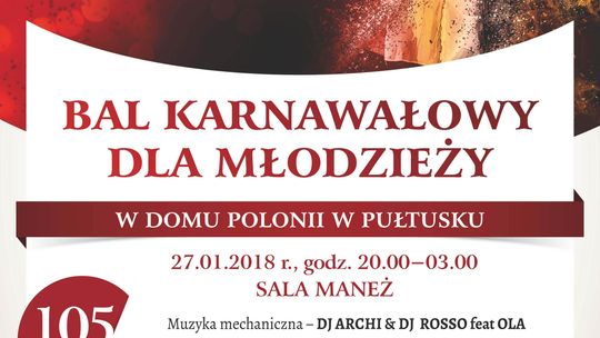Dom Polonii zaprasza młodzież na bal