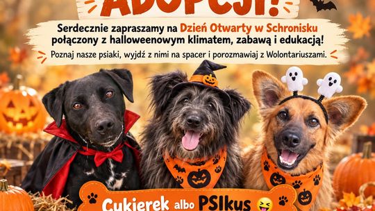 🐾 Halloween w schronisku? To okazja, by poznać czworonożnych podopiecznych!