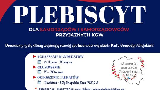 II Ogólnopolski Plebiscyt „Samorząd Przyjazny KGW”