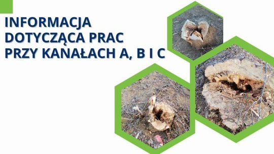 Informacja dotycząca prac przy Kanałach A, B i C