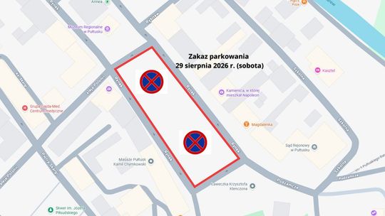 INFORMACJA O ZAKAZIE PARKOWANIA