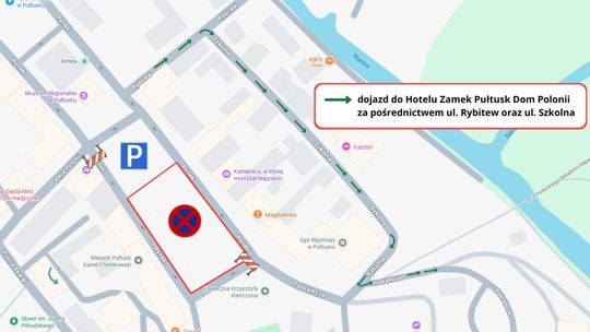 INFORMACJA O ZAKAZIE PARKOWANIA ORAZ UTRUDNIENIACH W RUCHU DROGOWYM