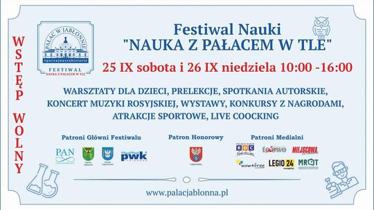 JABŁONNA. Festiwal Nauki w Pałacu
