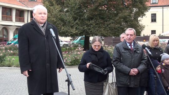 Jarosław Kaczyński z wizytą na Zamku w Pułtusku