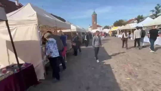 Jeszcze jeden film z Jarmarku Staropolskiego na pułtuskim rynku