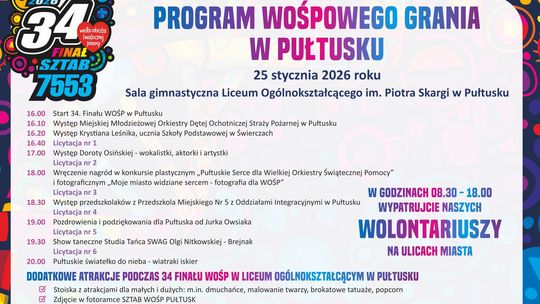 Już jutro finał Wielkiej Orkiestry Świątecznej Pomocy