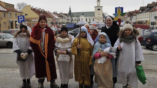Kolędnicy na ulicach Pułtuska