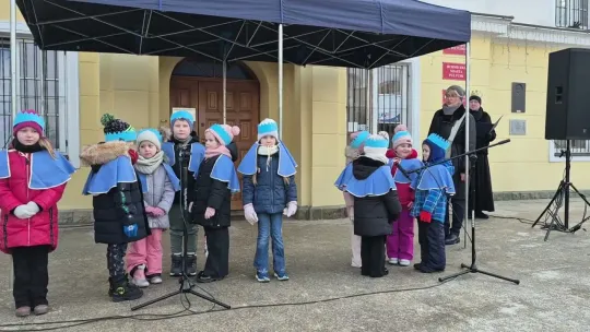 Kolędowanie z dzieciakami z Przedszkola Miejskiego nr 4