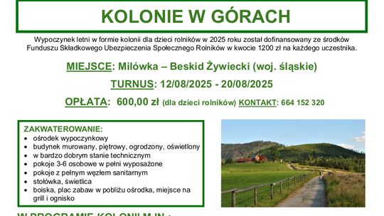 Kolonie w Beskidzie Żywieckim