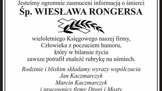 Kondolencje Kondolencje