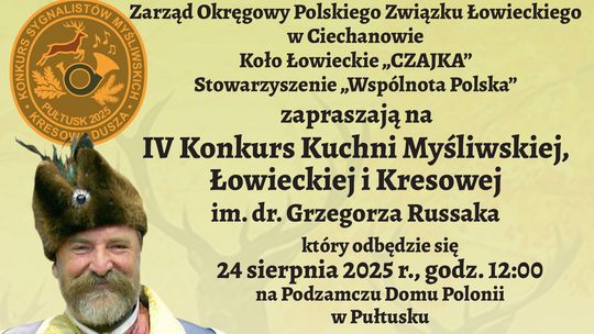 Konkurs kuchni myśliwskiej w Domu Polonii w Pułtusku