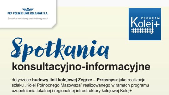 Konsultacje społeczne – projekt „Budowa linii kolejowej Zegrze–Przasnysz”