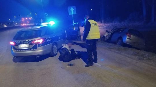 LEGIONOWSKI. Pościg za pijanym poszukiwanym zakończył się w powiecie wołomińskim