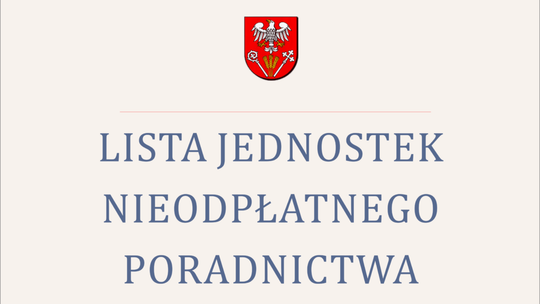 Lista jednostek nieodpłatnego poradnictwa