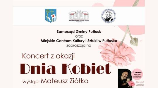 Mateusz Ziółko na Dzień Kobiet. Zapraszamy!