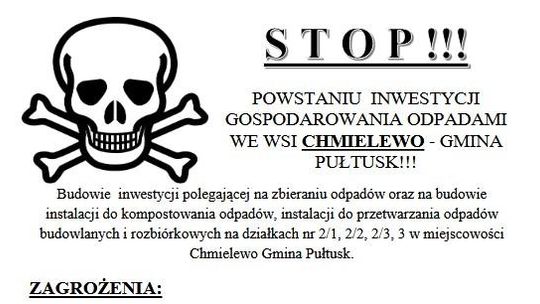 Mieszkańcy Chmielewa znów walczą