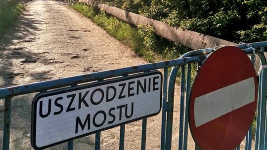 Most przy II Wygonie uszkodzony