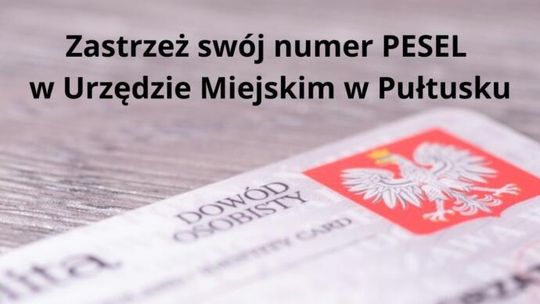 Można zastrzec numer PESEL
