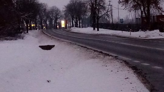 Niebezpiecznie przy krajówce