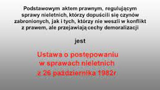 NIELETNI ODPOWIE ZA ZNIEWAŻENIE POLICJANTÓW