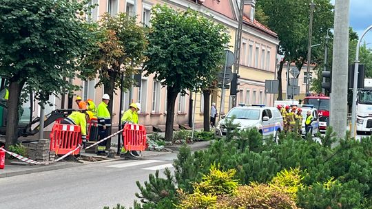 Niewybuch przy placu Teatralnym