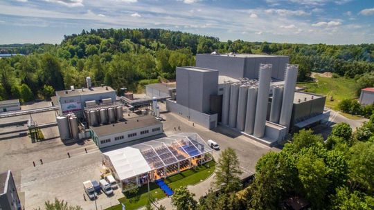 Na zdjęciu zakłady POLMLEK w Lidzbarku