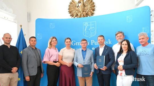 Nowy etap dla pułtuskich kanałów – podpisano umowę na realizację zadania