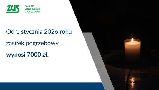 Od 1 stycznia wyższy zasiłek pogrzebowy