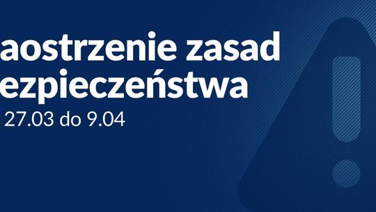 Od 27 marca zmiany w zasadach bezpieczeństwa