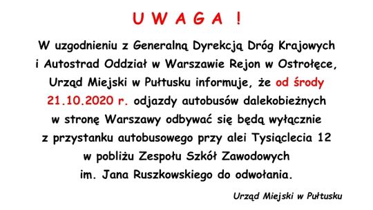 Od dziś autobusy z Tysiąclecia