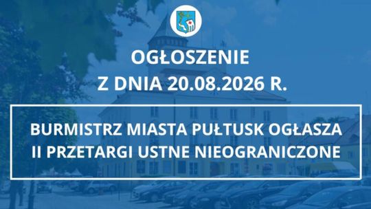 OGŁOSZENIE z dnia 20.08.2026 r.