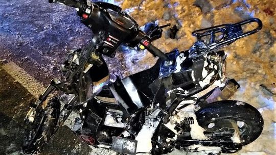 Pijany kierowca potrącił motorowerzystę