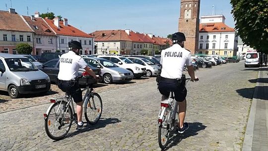 Policjanci rowerzyści