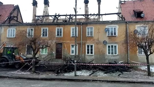 Pożar budynku przy ul. Traugutta
