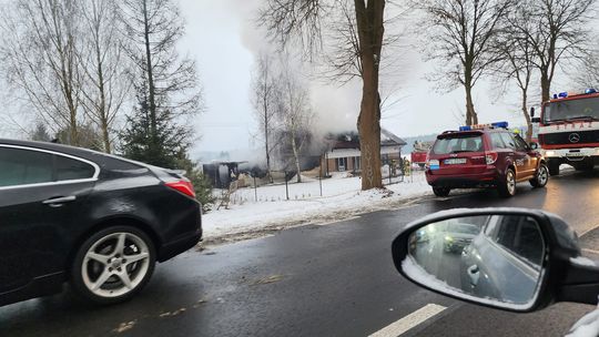 Pożar w Dzierżeninie Pożar w Dzierżeninie