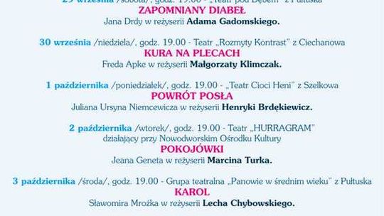 Premiery teatralne w ramach konkursu PTA -K