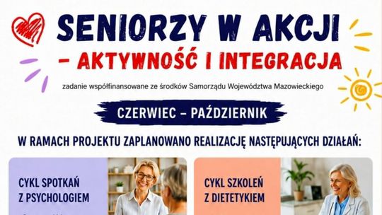 Projekt dla seniorów w Gminie Pułtusk z dofinansowaniem z Mazowsza
