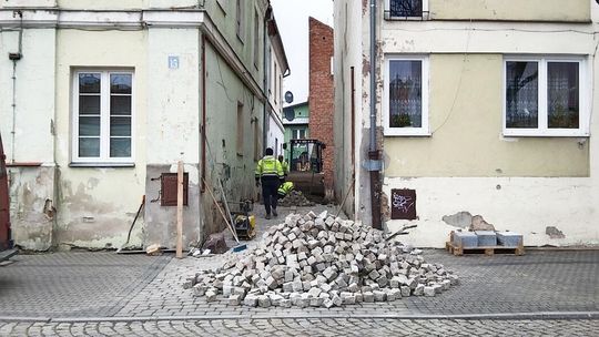 Remont uliczki w rynku