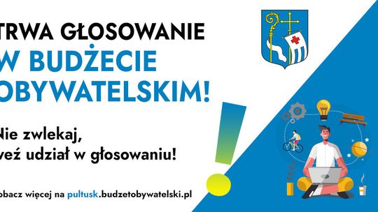 Rusza głosowanie na projekty zgłoszone w Budżecie Obywatelskim gminy Pułtusk – edycja 2026