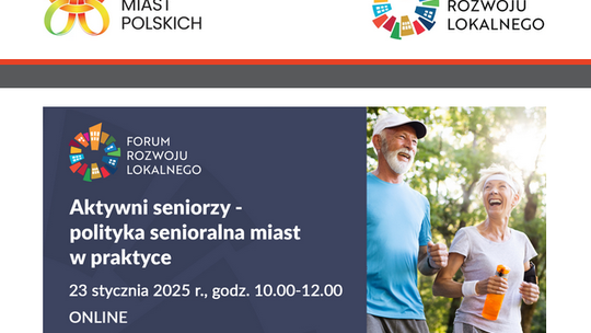 Seminarium online pt.: „Aktywni seniorzy – polityka senioralna miast w praktyce”