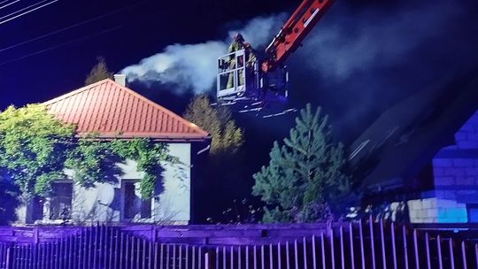 SEROCK. Pożar na Grunwaldzkiej. Zapaliła się sadza