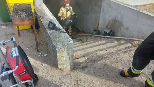 SEROCK. Pożar w piwnicy. Zapalił się opał