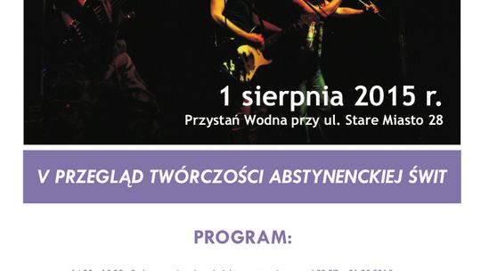 Sierpień miesiącem trzeźwości