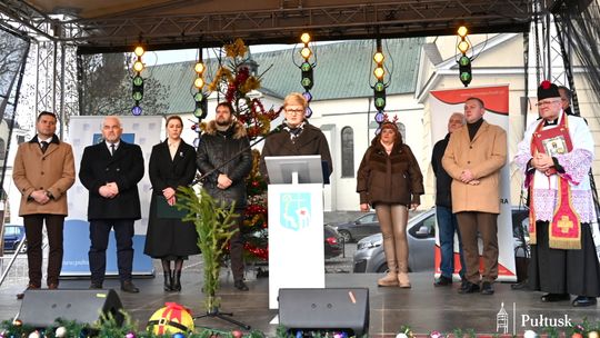 Spotkanie Wigilijne Mieszkańców Gminy Pułtusk i Powiatu Pułtuskiego na pułtuskim rynku