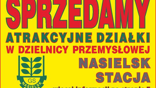 Sprzedamy atrakcyjne działki w dzielnicy przemysłowej NASIELSK STACJA